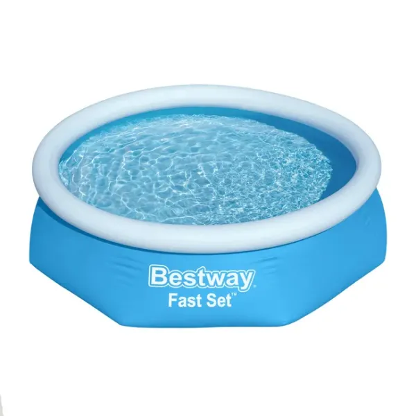 Piscina Gonflabila Bestway Fast Set 244x61 cm, Capacitate 1880 L, Montare Rapida, Pentru Gradina