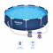 Piscina cu Pompa de Filtrare si Filtru Bestway Steel Pro, Cadru Metalic, Dimensiune 3.05m x 76cm
