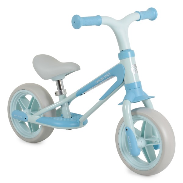 Bicicletă echilibru Byox Ranger Mini Blue, roți EVA 8 inch, cadru oțel, șa reglabilă 28–36 cm, 18 luni+