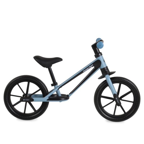 Bicicletă echilibru Byox Ranger Maxi Blue, roți EVA 12 inch, șa reglabilă 32–41 cm, până la 30 kg