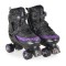 Patine cu Role Byox Sparkle 34-37, PU Transparent cu Sclipici 58x32mm, ABEC-5