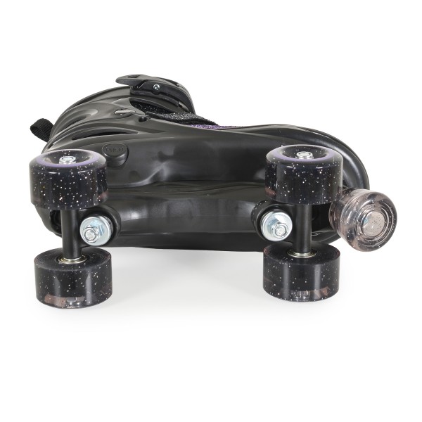 Patine cu Role Byox Sparkle 34-37, PU Transparent cu Sclipici 58x32mm, ABEC-5