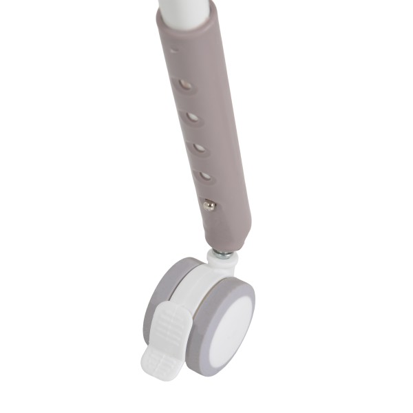 Masa de Infasat Multifunctionala Moni Kaskada Grey, Pliabila, Reglabila pe Inaltime, cu Roti si Organizator, 0-15 kg