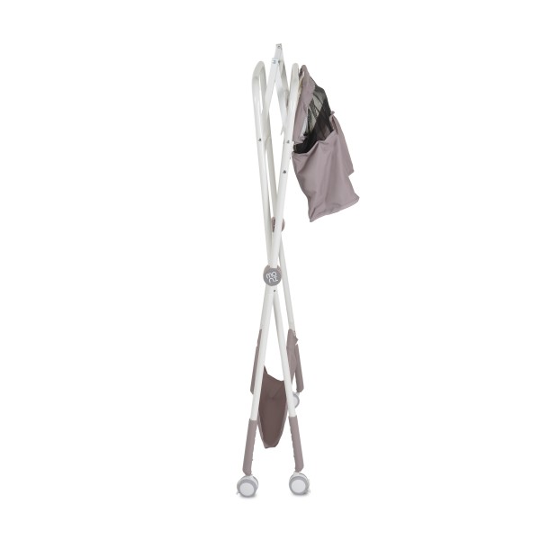 Masa de Infasat Multifunctionala Moni Kaskada Grey, Pliabila, Reglabila pe Inaltime, cu Roti si Organizator, 0-15 kg