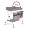 Masa de Infasat Multifunctionala Moni Kaskada Grey, Pliabila, Reglabila pe Inaltime, cu Roti si Organizator, 0-15 kg