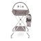 Masa de Infasat Multifunctionala Moni Kaskada Grey, Pliabila, Reglabila pe Inaltime, cu Roti si Organizator, 0-15 kg