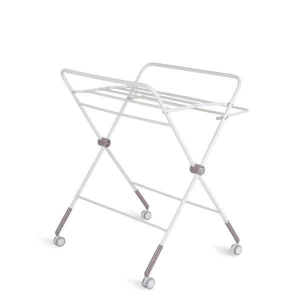 Masa de Infasat Multifunctionala Moni Kaskada Grey, Pliabila, Reglabila pe Inaltime, cu Roti si Organizator, 0-15 kg