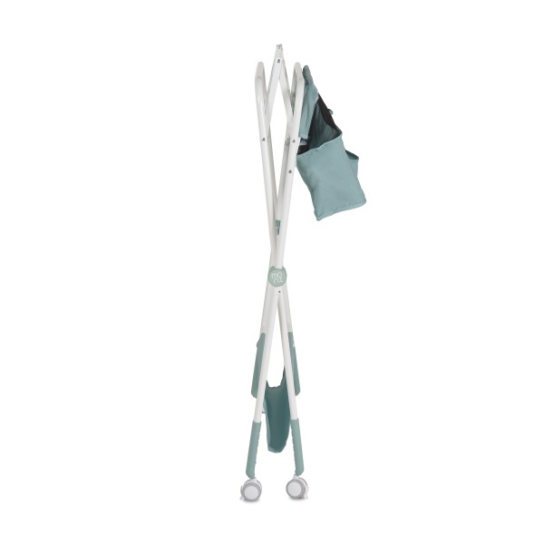 Masa de Infasat Multifunctionala Moni Kaskada Mint, Pliabila, Reglabila pe Inaltime, cu Roti si Organizator, 0-15 kg