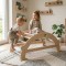 Arc de Cățărat și Leagăn Pikler Montessori, Moni Toys din Lemn de Fag, 50 kg, 3 Ani+
