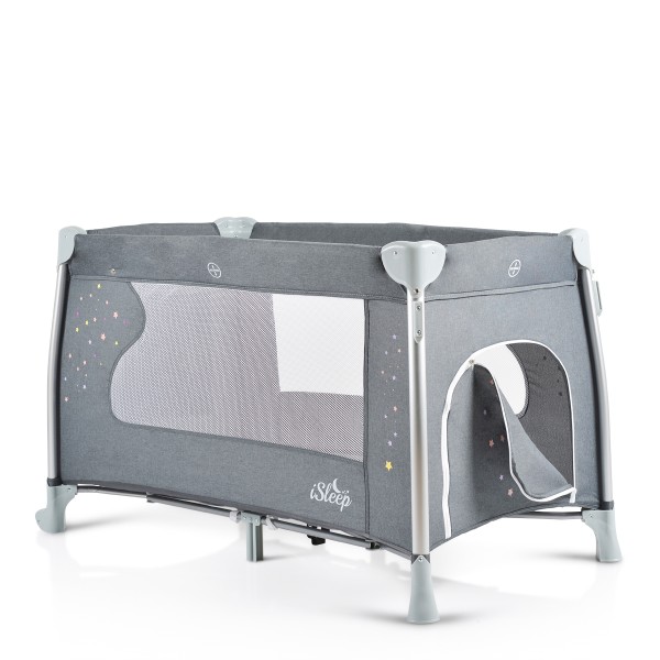Patut Pliabil Cangaroo iSleep 7 in 1, Leagan, Tarc, Salteluta Infasat, Copertina si Plasa Tantari, 0-14 kg