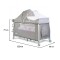 Patut Pliabil Cangaroo iSleep 7 in 1, Leagan, Tarc, Salteluta Infasat, Copertina si Plasa Tantari, 0-14 kg
