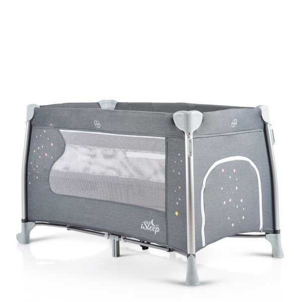 Patut Pliabil Cangaroo iSleep 7 in 1, Leagan, Tarc, Salteluta Infasat, Copertina si Plasa Tantari, 0-14 kg