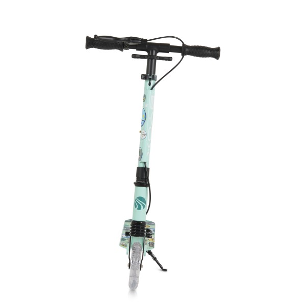 Trotineta Pliabila Byox Snazzy Green, Suspensie Fata, Frana Mana si Picior, Ghidon Reglabil 75-89 cm, 8+ ani, Max 100 kg