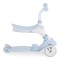 Trotineta copii 3 in 1 Byox Tristar Blue, cu scaun, control parental si ghidon reglabil, 3-6 ani, max 50 kg