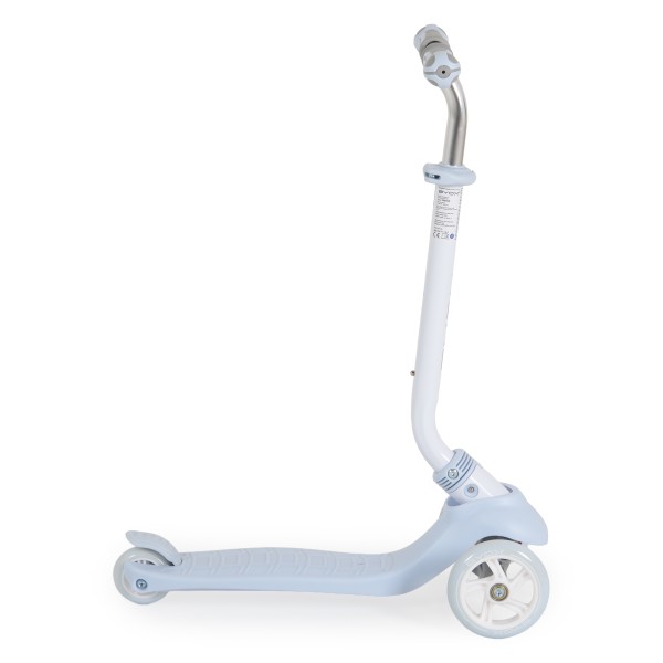 Trotineta copii 3 in 1 Byox Tristar Blue, cu scaun, control parental si ghidon reglabil, 3-6 ani, max 50 kg