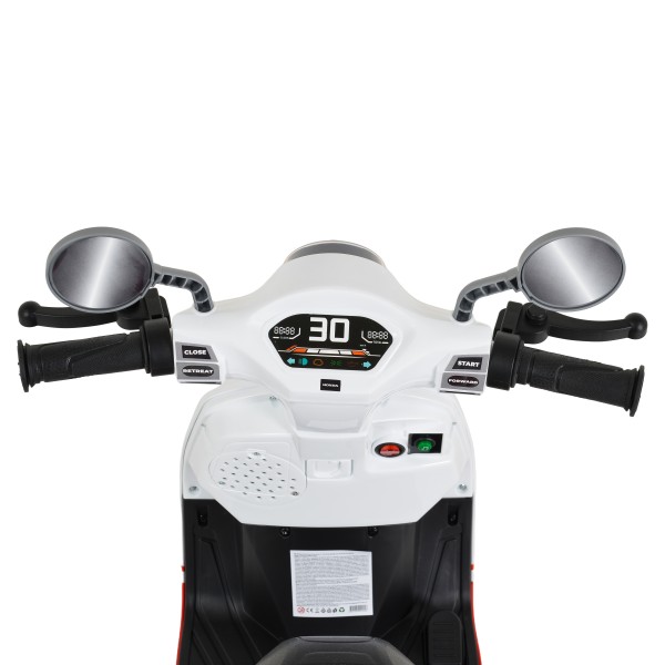 Motocicleta electrica copii Honda Blue, varsta 3+ ani, 2 motoare, lumini LED, baterie 12V, 2-3 km/h