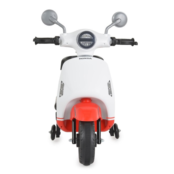 Motocicleta electrica copii Honda Red, varsta 3+ ani, 2 motoare, lumini LED, baterie 12V, 2-3 km/h