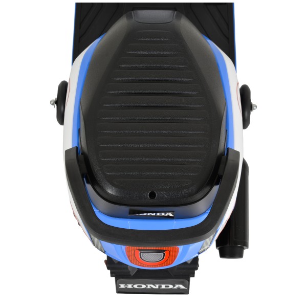 Motocicleta electrica copii Honda Blue, varsta 3+ ani, 2 motoare, lumini LED, baterie 12V, 2-3 km/h