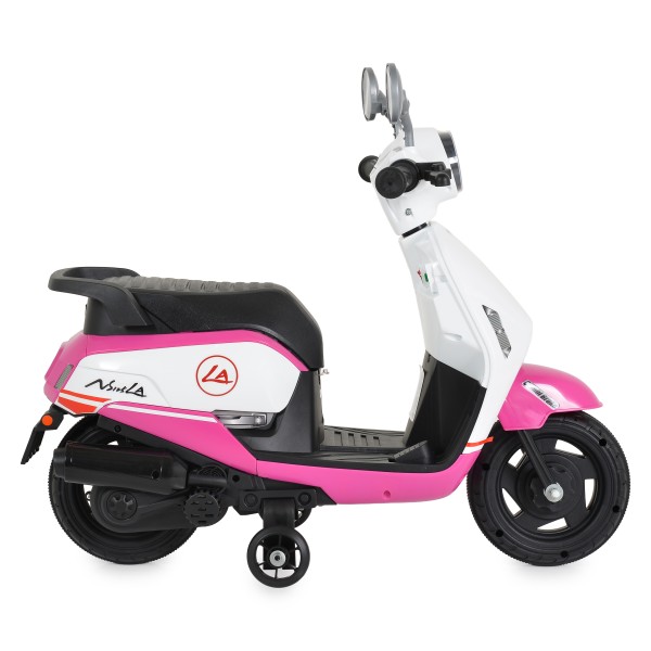 Motocicleta electrica copii Honda Pink, varsta 3+ ani, 2 motoare, lumini LED, baterie 12V, 2-3 km/h