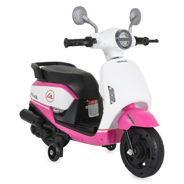 Motocicleta electrica copii Honda Pink, varsta 3+ ani, 2 motoare, lumini LED, baterie 12V, 2-3 km/h