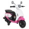Motocicleta electrica copii Honda Pink, varsta 3+ ani, 2 motoare, lumini LED, baterie 12V, 2-3 km/h