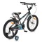 Bicicleta copii 6-10 ani Byox Master Onyx 20 inch, roti ajutatoare, frane V brake, cadru otel, jante aluminiu