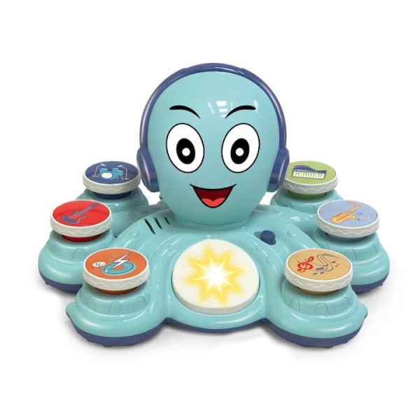 Jucarie interactiva muzicala Octopus Rocker, 18 luni+, lumini sunete, instrumente, balans