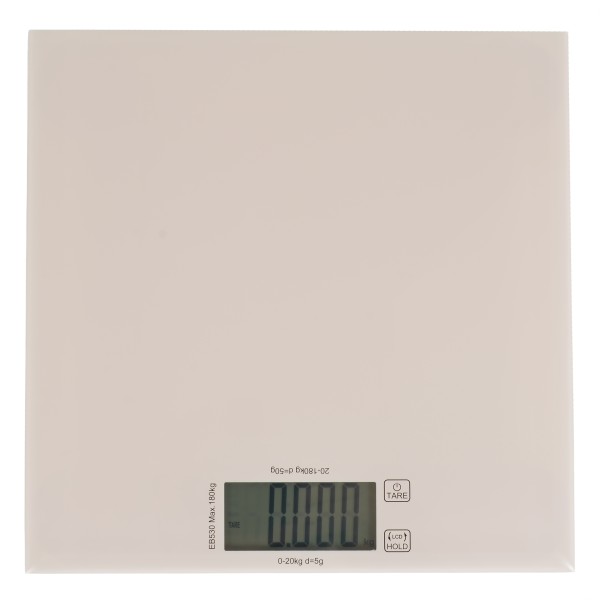Cantar bebelusi si adulti 2 in 1 Cangaroo NeoScale Beige, 0.5-180 kg, tava detasabila, ecran LCD, functie tara