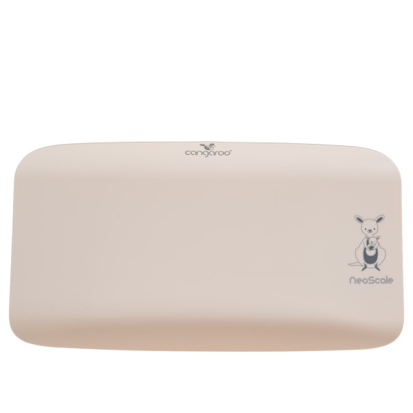 Cantar bebelusi si adulti 2 in 1 Cangaroo NeoScale Beige, 0.5-180 kg, tava detasabila, ecran LCD, functie tara