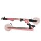 Trotineta pliabila copii Byox Vector Pink, 6+ ani, roti LED 145 mm, suspensie fata, ghidon reglabil
