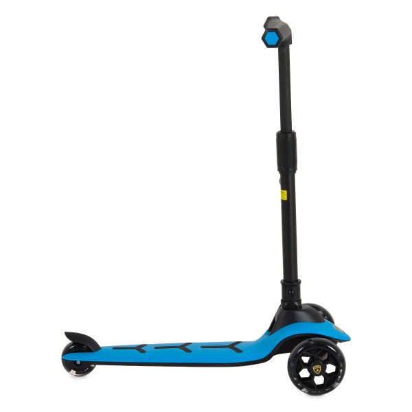 Trotineta copii 3 roti Lamborghini Pro Blue, 3+ ani, roti LED, ghidon reglabil, stabila, control inclinare