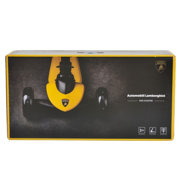 Trotineta copii 3 roti Lamborghini Pro Blue, 3+ ani, roti LED, ghidon reglabil, stabila, control inclinare