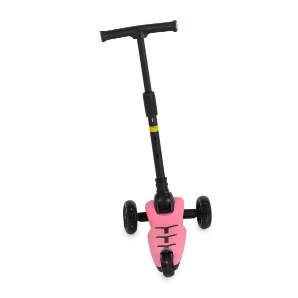 Trotineta copii 3 roti Lamborghini Pro Pink, 3+ ani, roti LED, ghidon reglabil, stabila, control inclinare