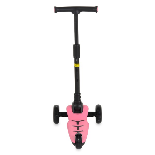 Trotineta copii 3 roti Lamborghini Pro Pink, 3+ ani, roti LED, ghidon reglabil, stabila, control inclinare