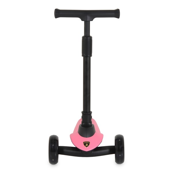 Trotineta copii 3 roti Lamborghini Pro Pink, 3+ ani, roti LED, ghidon reglabil, stabila, control inclinare