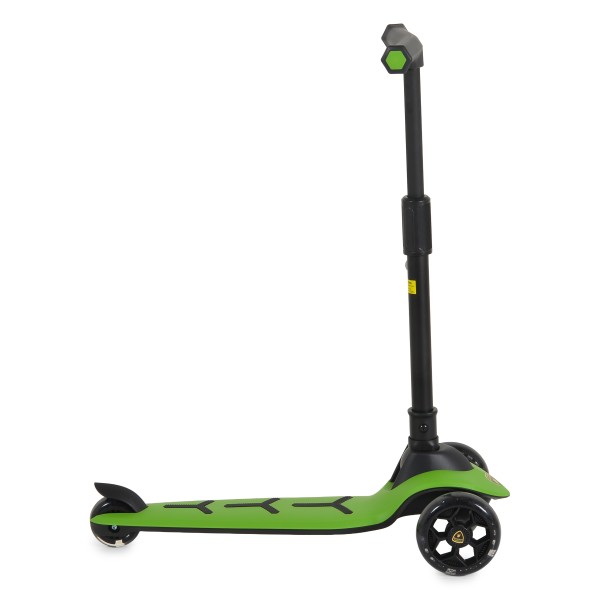 Trotineta copii 3 roti Lamborghini Pro Green, 3+ ani, roti LED, ghidon reglabil, stabila, control inclinare