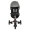Tricicleta pliabila 6 in 1 Byox Flexton Grey, 6-36 luni, sezut rotativ 360, control parental, spatar reglabil