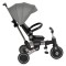 Tricicleta pliabila 6 in 1 Byox Flexton Grey, 6-36 luni, sezut rotativ 360, control parental, spatar reglabil