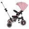 Tricicleta pliabila 6 in 1 Byox Flexton Pink, 6-36 luni, sezut rotativ 360, control parental, spatar reglabil