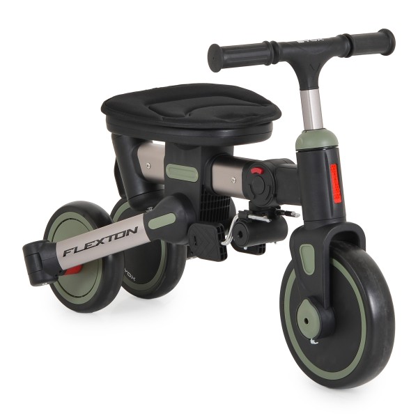 Tricicleta pliabila 6 in 1 Byox Flexton Green, 6-36 luni, sezut rotativ 360, control parental, spatar reglabil