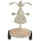 Tricicleta pliabila copii Byox Etan Beige, 1-5 ani, panou muzical cu lumini, scaun reglabil, roti EVA