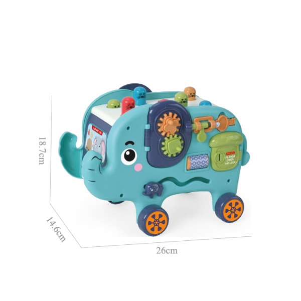 Jucarie interactiva sortare Junca Elefant, 18 luni+, activitati multiple, dezvoltare motrica, educativa