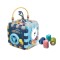 Cub Montessori interactiv Vivakids, 18 luni+, sortator forme, muzica sunete, activitati multiple