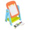 Tabla desen copii 2 in 1 Vivakids, 3+ ani, doua fete, marker creta, magnetica, accesorii incluse