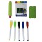Tabla desen copii 2 in 1 Vivakids, 3+ ani, doua fete, marker creta, magnetica, accesorii incluse