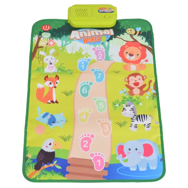 Covoras muzical interactiv Animal Baby, pian cu 9 clape si sunete animale, control volum