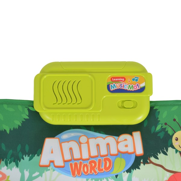 Covoras muzical interactiv Animal Baby, pian cu 9 clape si sunete animale, control volum