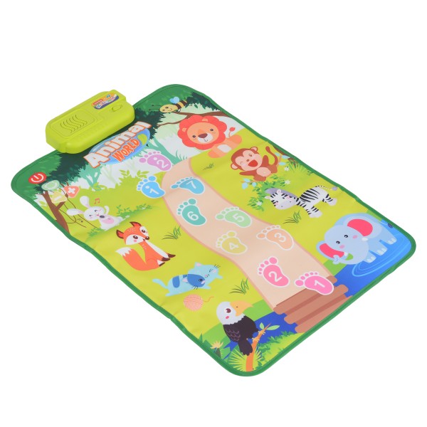 Covoras muzical interactiv Animal Baby, pian cu 9 clape si sunete animale, control volum
