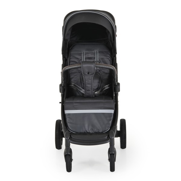 Carucior Sport Buggy Black 0-22 kg, Pliere Tip Carte, Spatar Complet Reglabil, Roti EVA cu Suspensie, Copertina Mare
