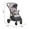 Carucior Sport Buggy Grey 0-22 kg, Pliere Tip Carte, Spatar Complet Reglabil, Roti EVA cu Suspensie, Copertina Mare